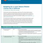 Budgeting for a Local Tobacco Retailer License Fee in California Cover