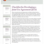 Joint Use Agreement Checklist
