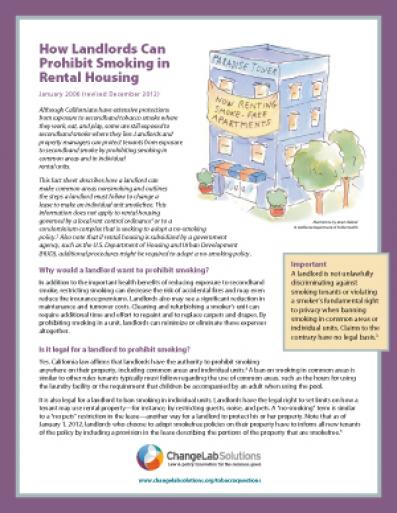 How Landlords Fact Sheet Cover