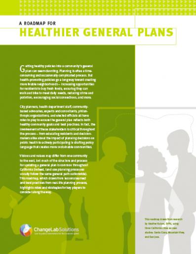 A Roadmap for Healthier General Plans Cover