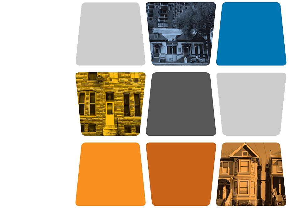 Examples of different types of housing