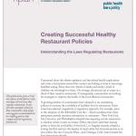 Creating Successful Healthy Restaurant Policies Cover