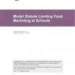 Model Statute Limiting Food Marketing at Schools Cover