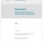 Preemption and Public Health Cover