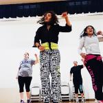 Zumba class participants