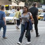 People crossing the street