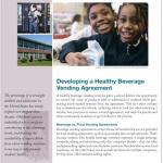 Developing a Healthy Beverage Vending Agreement