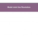 Model Joint Use Resolution