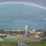 Rainbow over the UC Davis campus