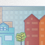 A collection of housing buildings