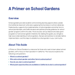 A Primer on School Gardens Cover