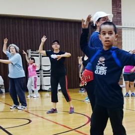 Salt Lake City residents practicing tai chi