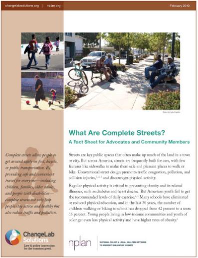 What Are Complete Streets? Cover