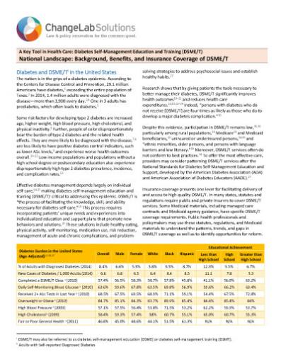 National DSME/T Fact Sheet Cover