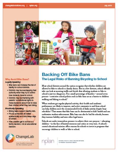 Backing Off Bike Bans
