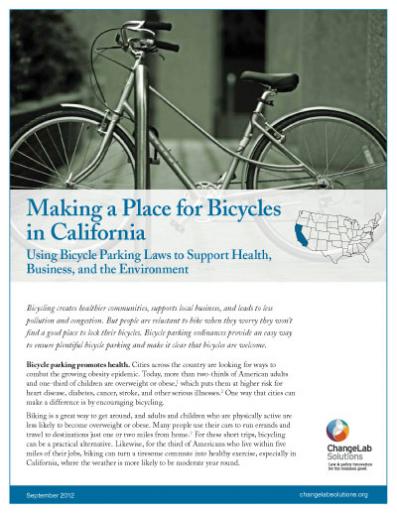 Making a Place for Bicycles in California