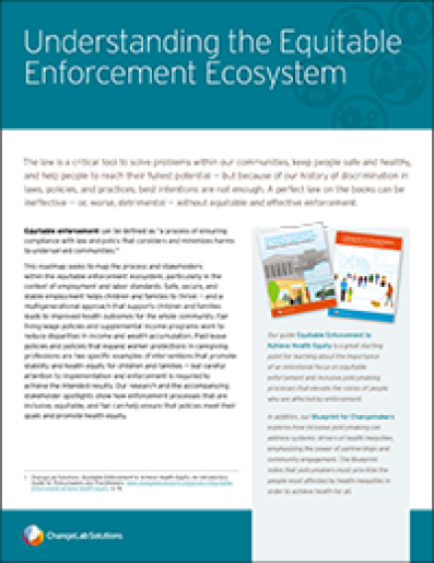 Equitable Enforcement Roadmap