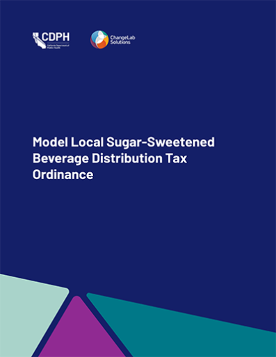 Model Local SSB Distribution Tax Ordinance cover