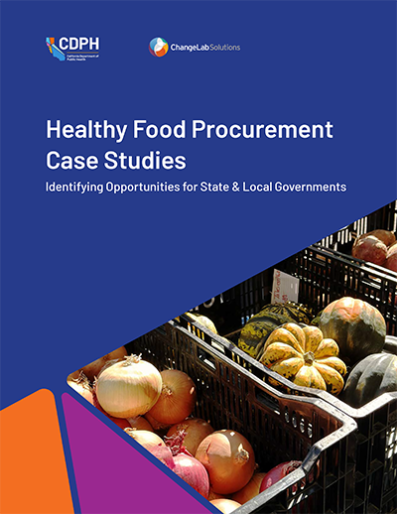 Healthy Food Procurement Case Studies Cover