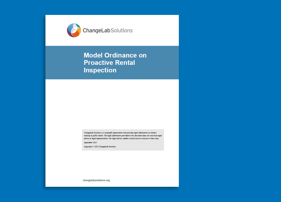 Model Ordinance on Proactive Rental Inspection