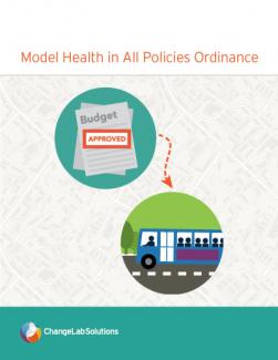 Model Health in All Policies Ordinance Cover