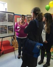 Parents sharing healthy grocery ideas