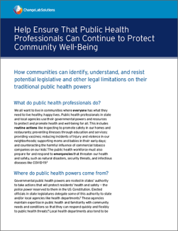 Preserving Local Public Health Powers