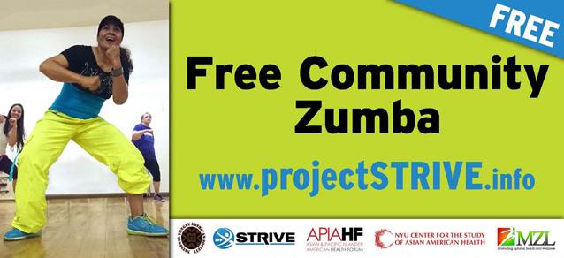 National Tongan American Society's free Zumba class flyer