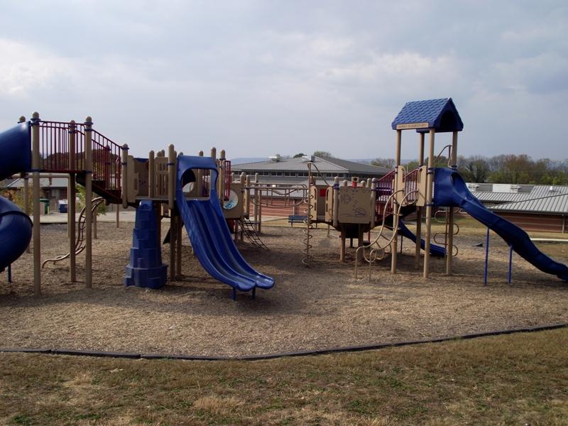 The playground at Hardy Elementary School